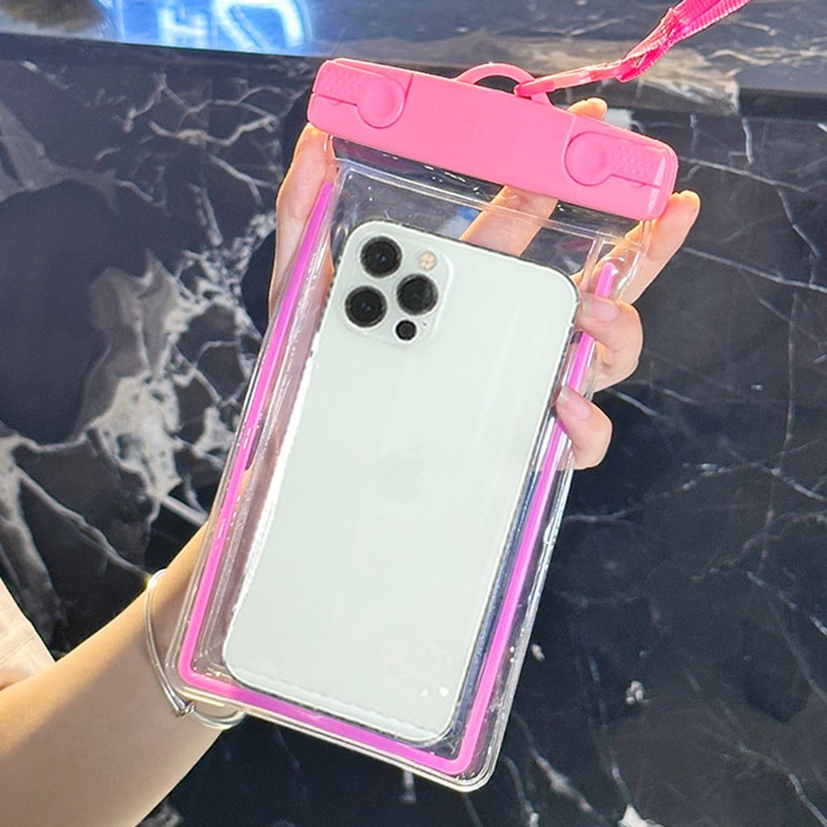 Sac Ã‰tanche Pour TÃ©lÃ©phone Portable Et Universel En BandouliÃ¨re Avec Cordon, Pochette De Protection Pour Nager Et Plonger Avec Ã‰cran Tactile