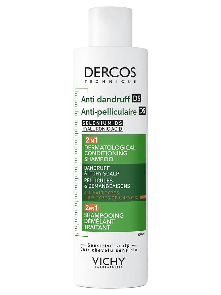 Vichy Dercos Technique Anti-Pelliculaire DS Shampoing Démêlant Traitant 2en1 200 ml